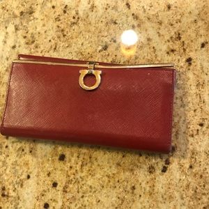 Salvatore Ferragamo red wallet